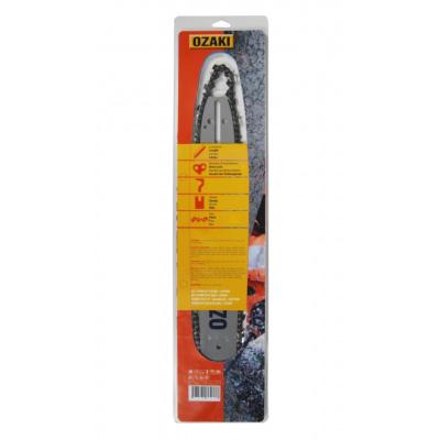 GUIDE + CHAÎNE OZAKI 40CM 3/8LP .050 56 MAILLONS MONTAGE C